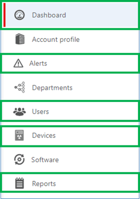 Alerts Menu