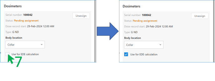 EDE dosimeter mod