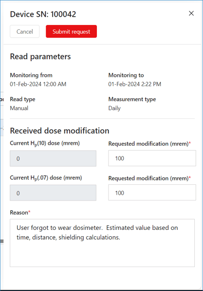 User data