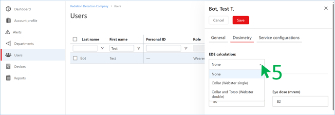 User select EDE type mod2
