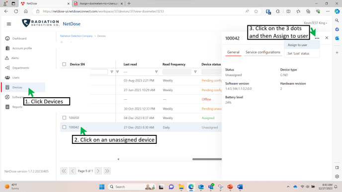 assign users mod2