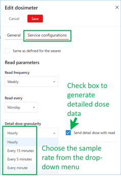 detailed dose