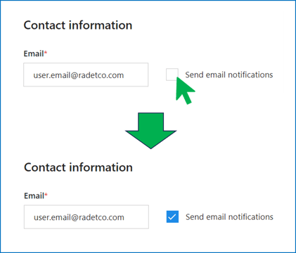 enable notices