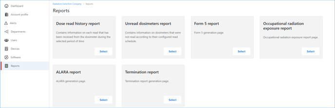 admin reporting options
